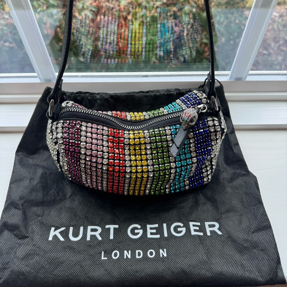 Kurt Geiger Rainbow Crystal Crossbody Bag